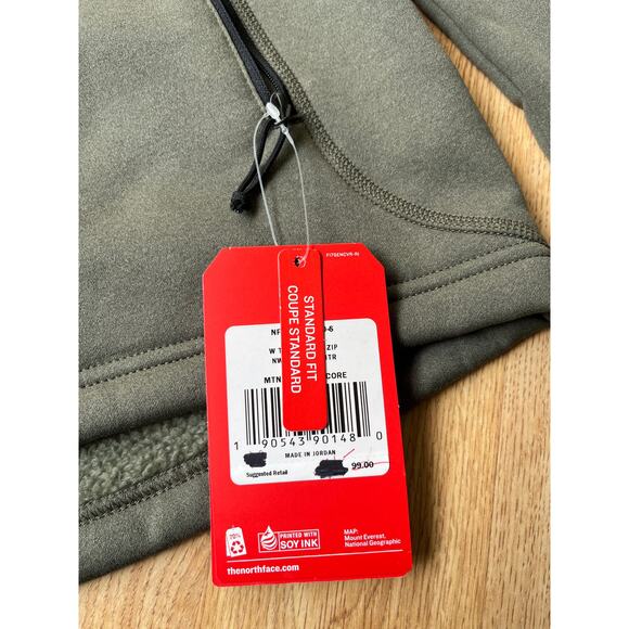 NWT The North Face Timber Full Zip MTN Culture Core Olive Green Size Small - Picture 7 of 8